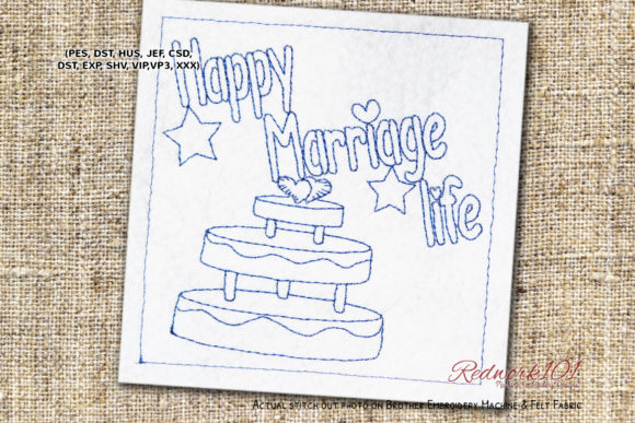 Cake with Happy Marriage Life Redwork: A Seasonal Review