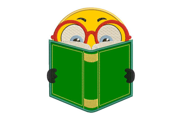 Cute Reading Emoticon Applique: A Designer's Review