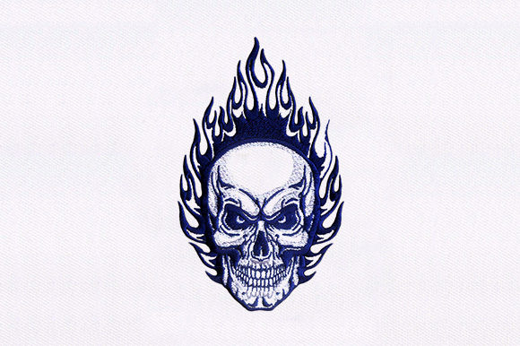 Fire Skull: A Designer’s Review for Premium Sweatshirt Embroidery