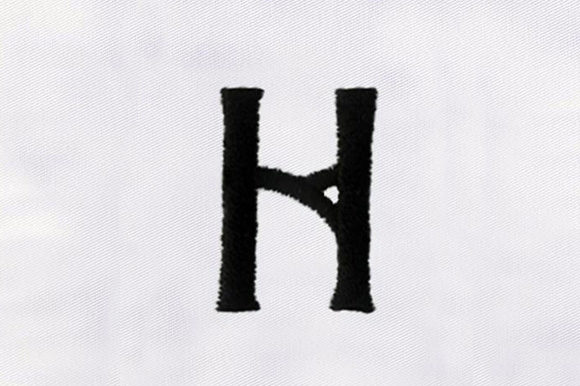 Font H Design Review for Personalized Embroidery Gifts