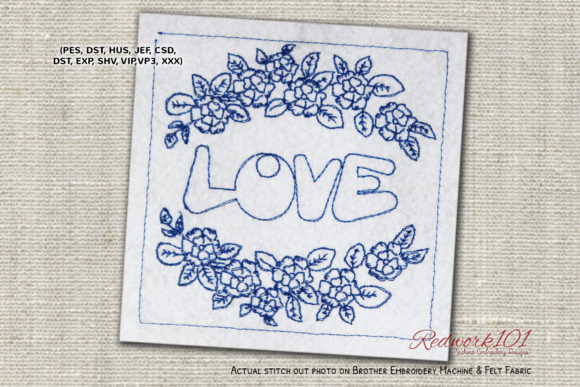 Love with Flower Redwork: A Designer's Honest Review