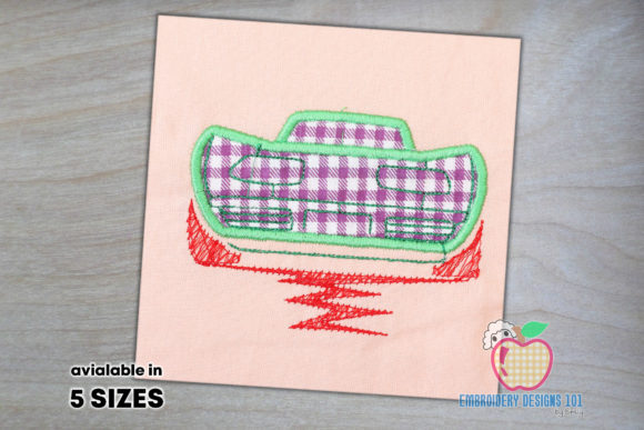 Racing Car on Track Applique: Designer Review